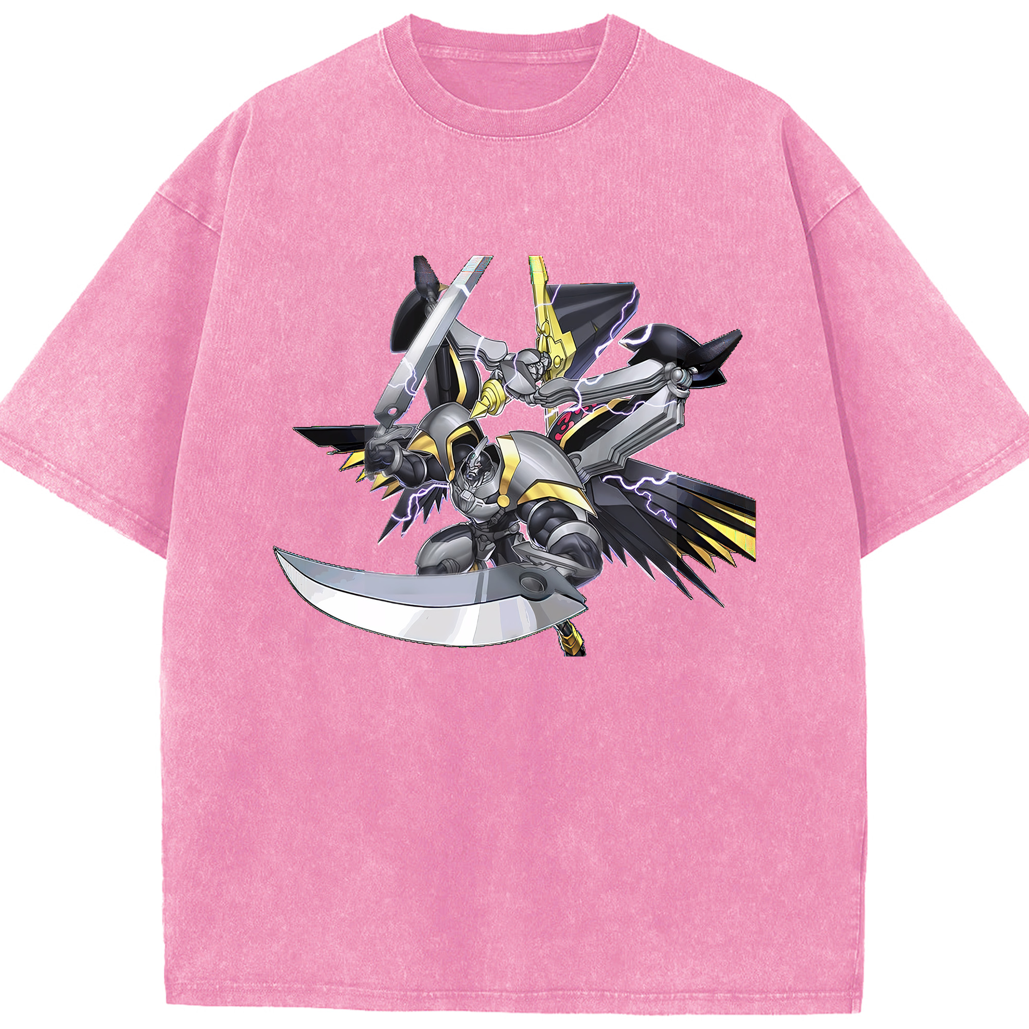 （画像用） 遊☆戯☆王 Yu-Gi-Oh! 綿100% ヴィンテージ風 半袖Tシャツ（フロントプリント）